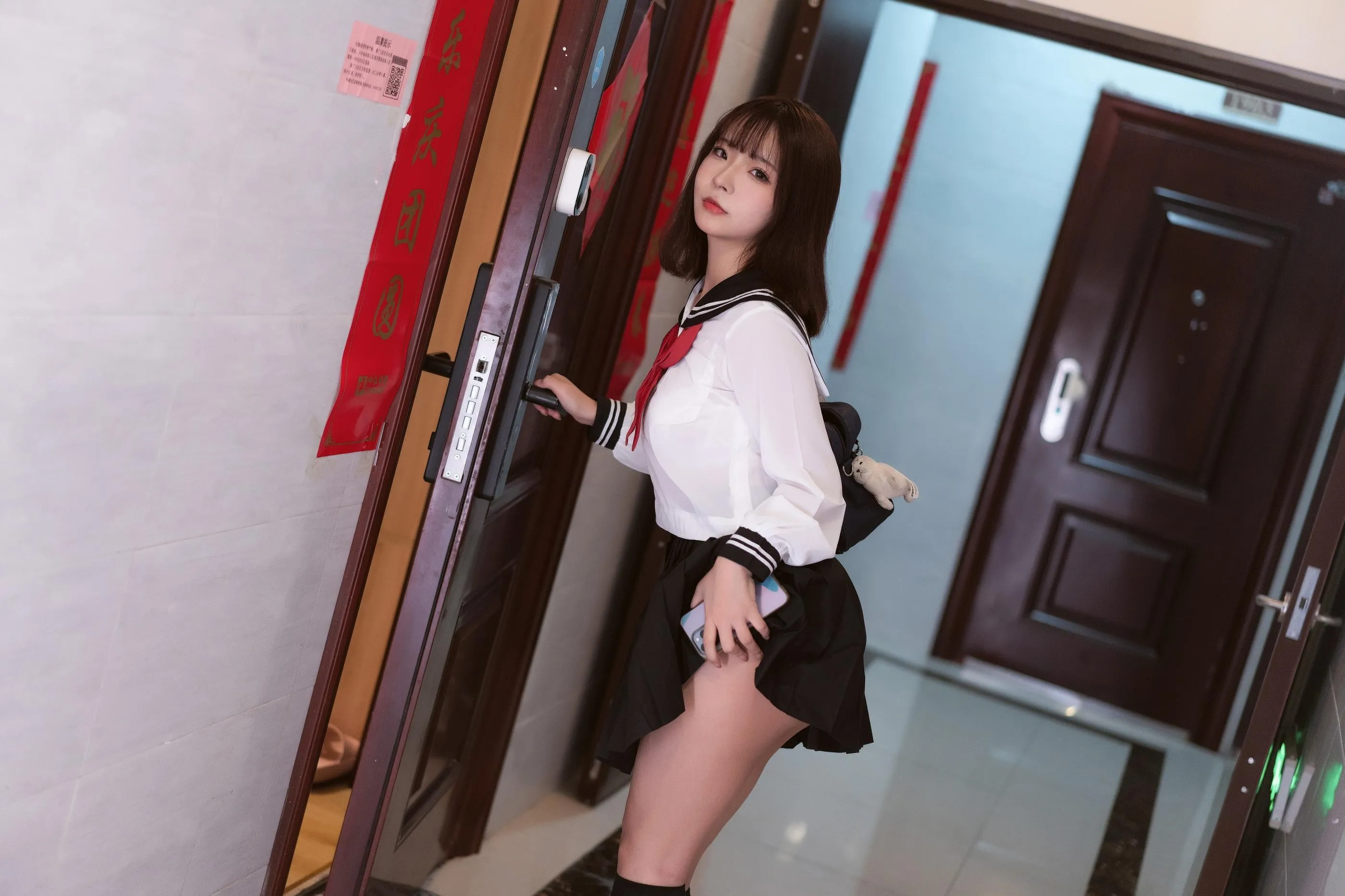 yuuhui玉汇 – NO.40 约会我的女学生 [101P]插图6